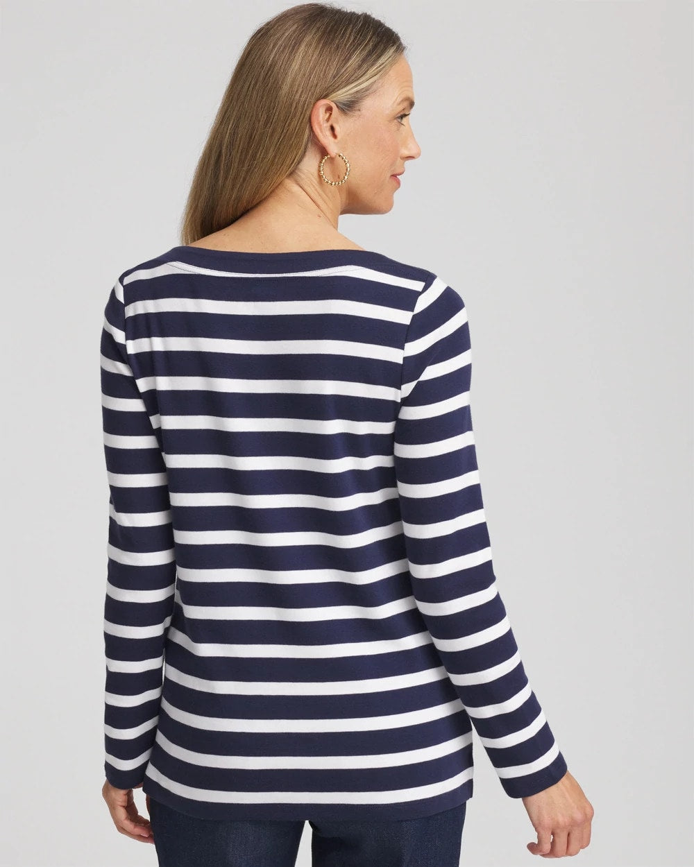 Stretch Cotton Boatneck Tunic - Chico's