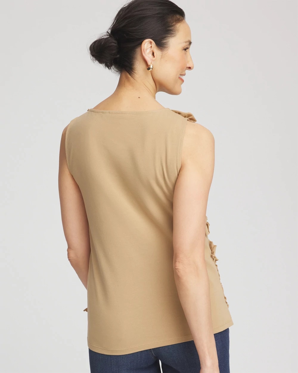 Sleeveless Ruffle-Appliqué Tank Top - Chico's