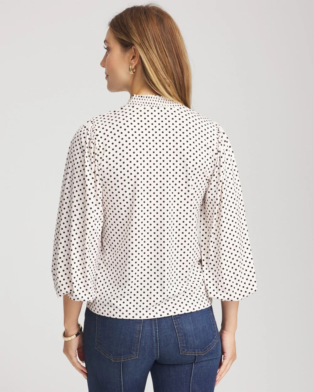 Bubble-Sleeve Smocked Top - Chico's