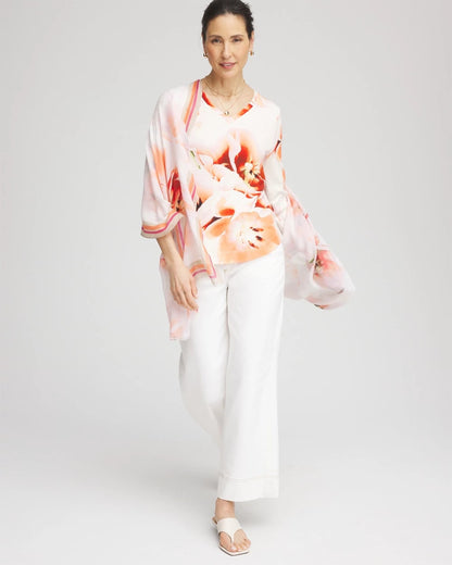 Tropical Floral 3/4 Sleeve Tee - Chico's