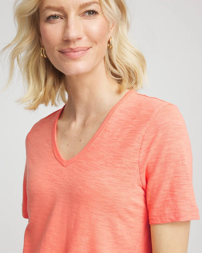 Slub V-Neck Tee - Chico's