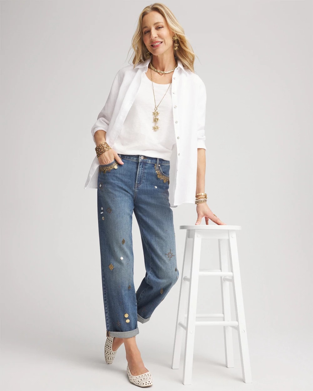 Slub Scoop Neck Tee - Chico's