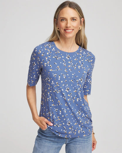 Printed Elbow Sleeve Tee - Chico's