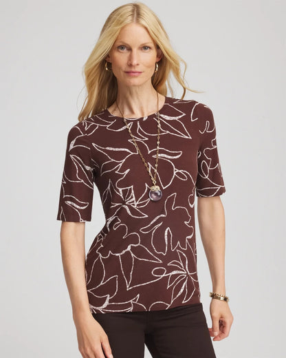 Touch of Cool™ Elbow-Sleeve Perfect Tee - Chico's