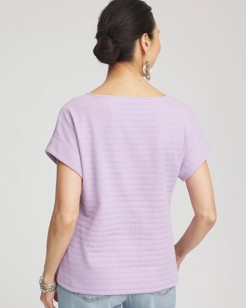 Cap Sleeve Textured Tee - Chico's