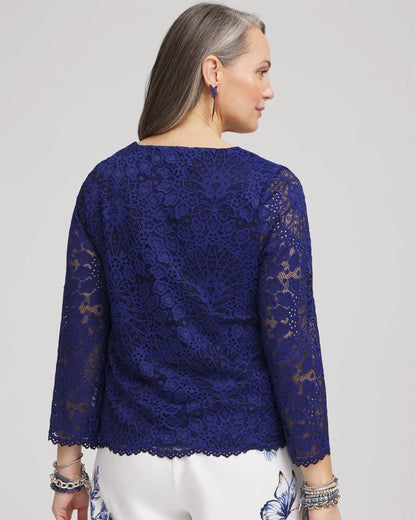Scalloped Hem Lace Top - Chico's