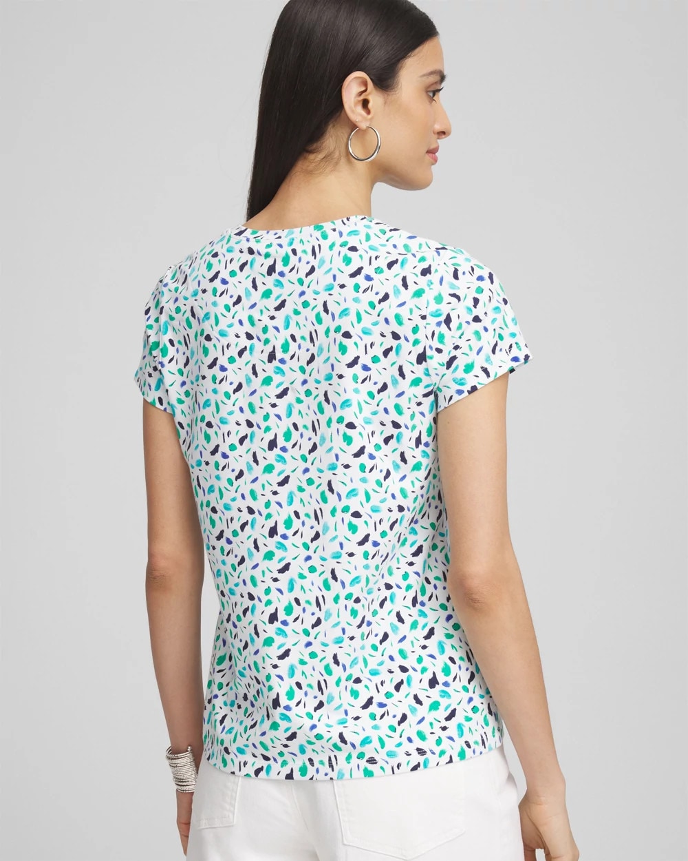 Polka-Dot Crewneck Perfect Tee - Chico's