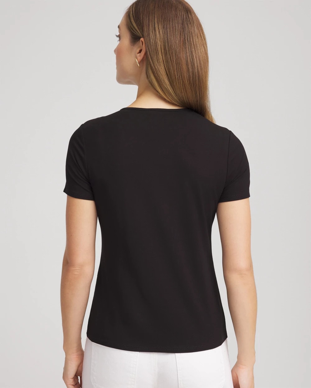 Jersey Knit Ruched Front Tee - Chico's