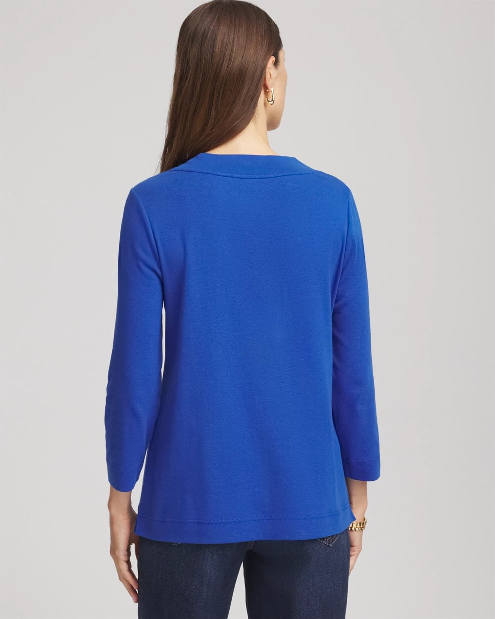 Pima Cotton 3/4 Sleeve Tee - Chico's
