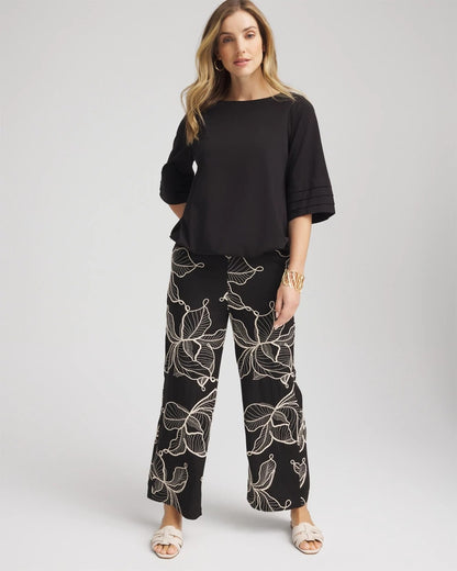 Boatneck Bubble-Hem Top - Chico's