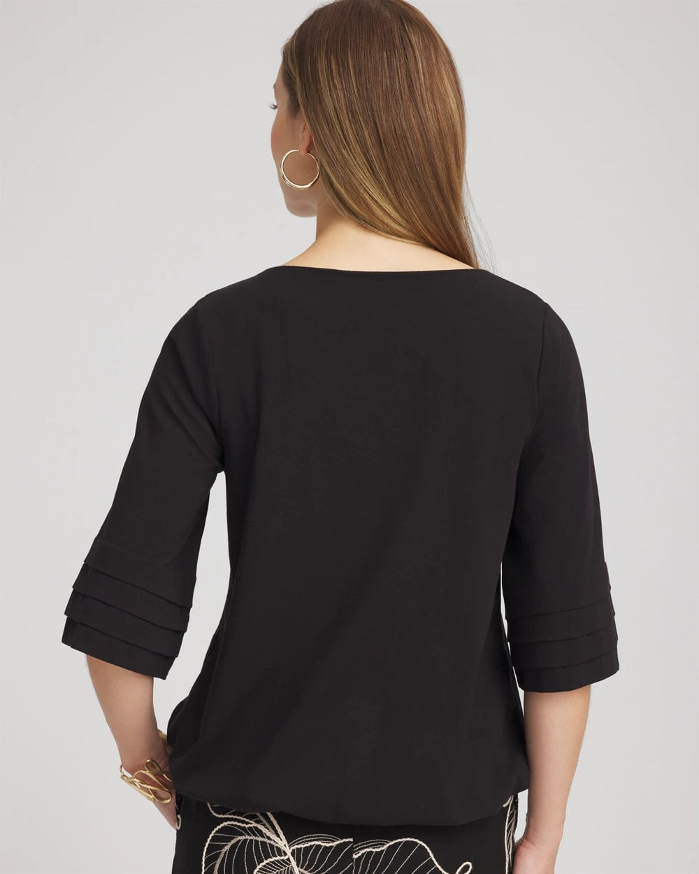 Boatneck Bubble-Hem Top - Chico's