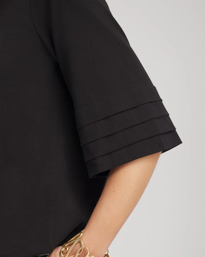 Boatneck Bubble-Hem Top - Chico's