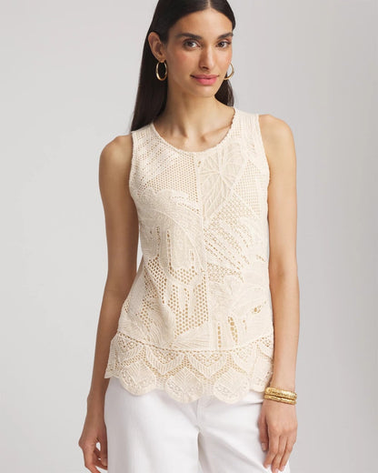 Island Crochet Lace Tank - Chico's