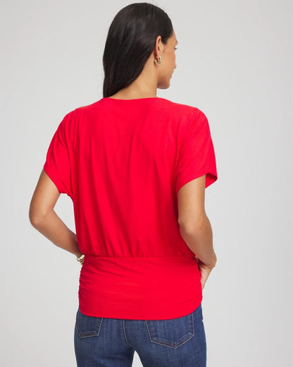 Touch of Cool™ Ruched Banded Hem Top - Chico's