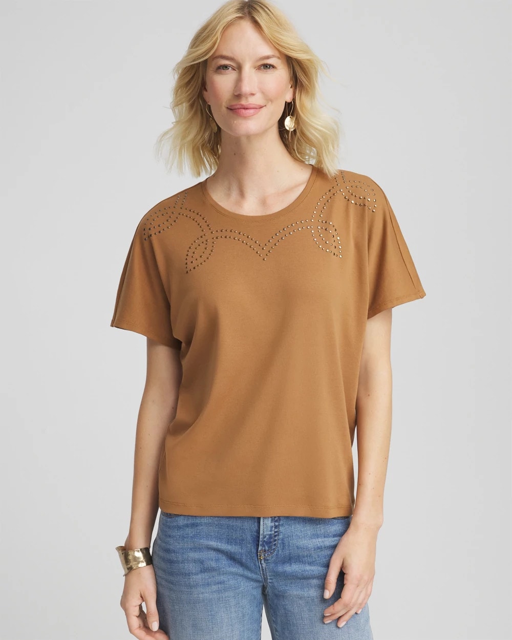 Studded Tapered Dolman Top - Chico's