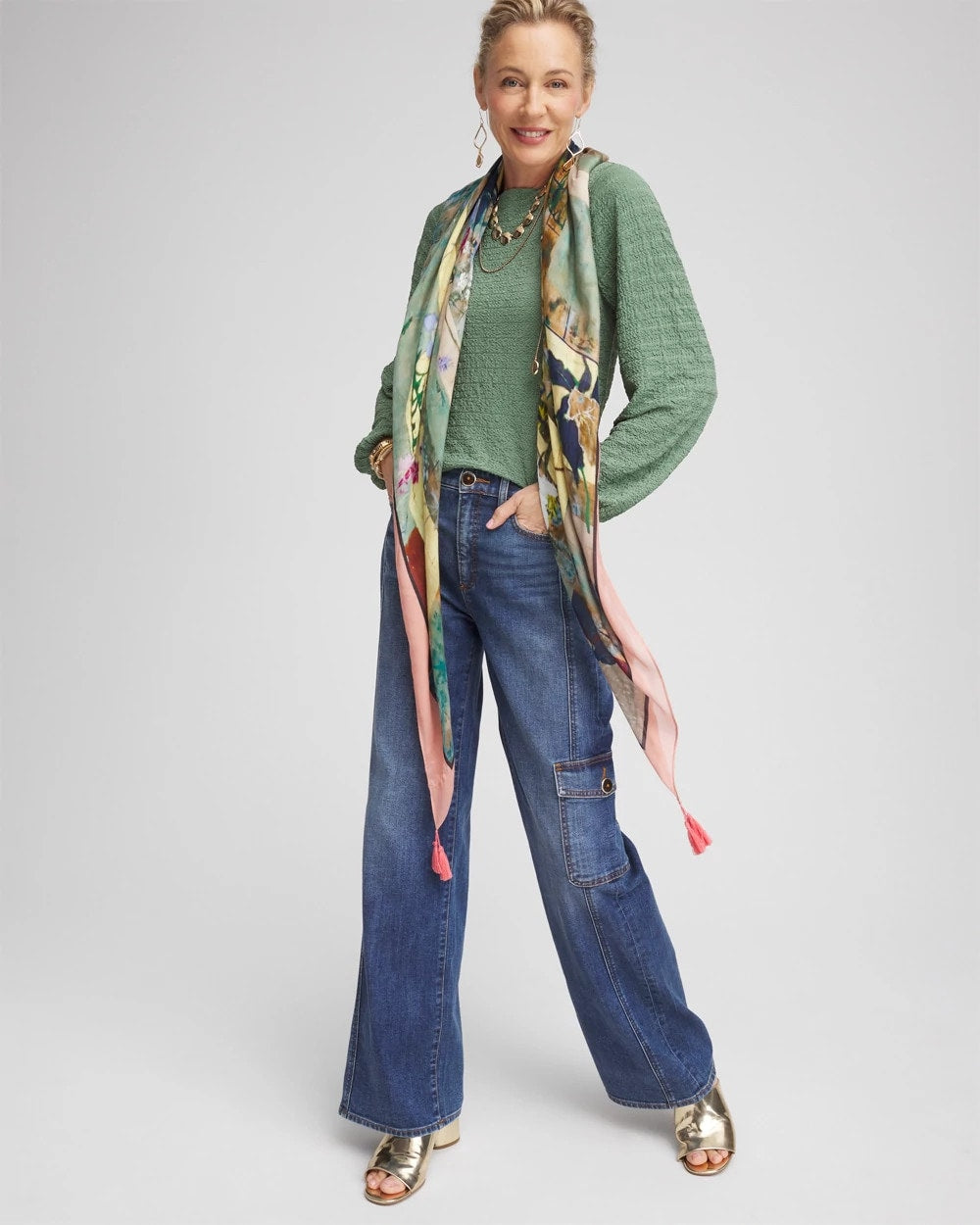 Smocked Boatneck Top - Chico's