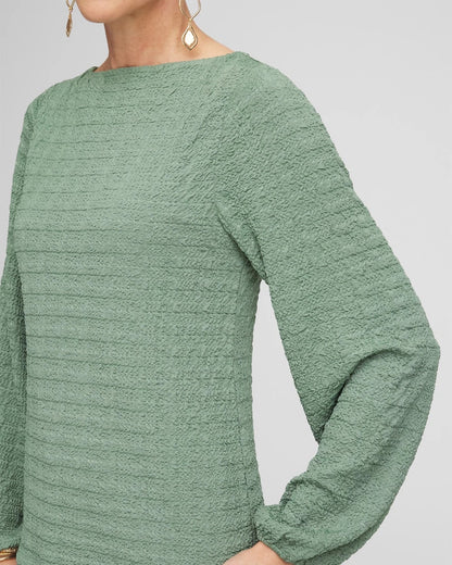 Smocked Boatneck Top - Chico's