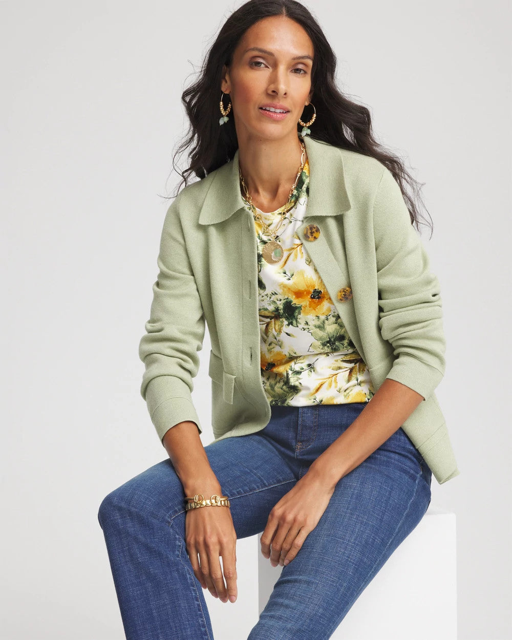 Touch of Cool™ Elbow-Sleeve Perfect Tee - Chico's
