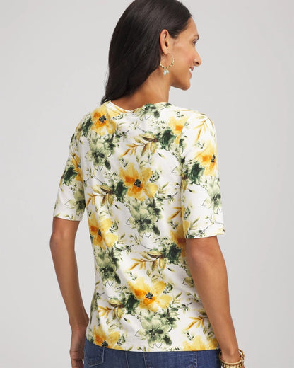 Touch of Cool™ Elbow-Sleeve Perfect Tee - Chico's