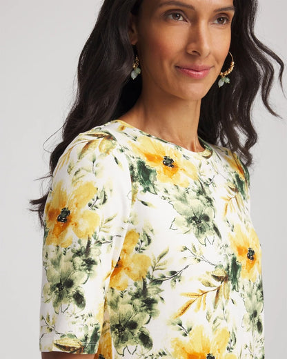 Touch of Cool™ Elbow-Sleeve Perfect Tee - Chico's