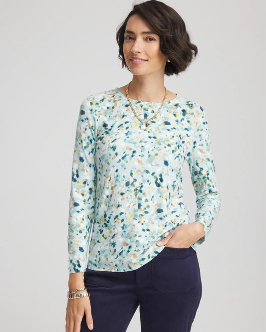 Printed Touch of Cool™ Layering Tee - Chico's