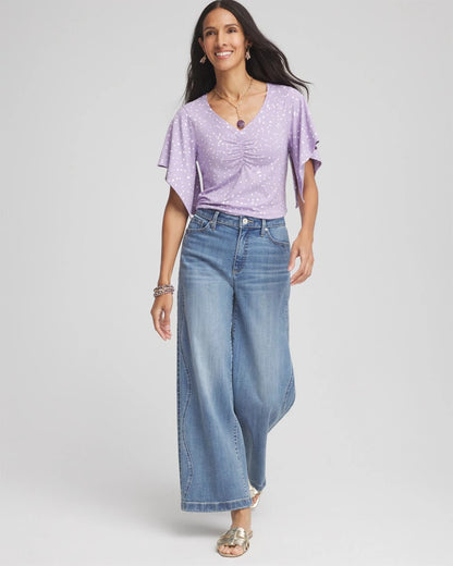 Touch of Cool™ Handkerchief-Sleeve V-Neck Tee - Chico's