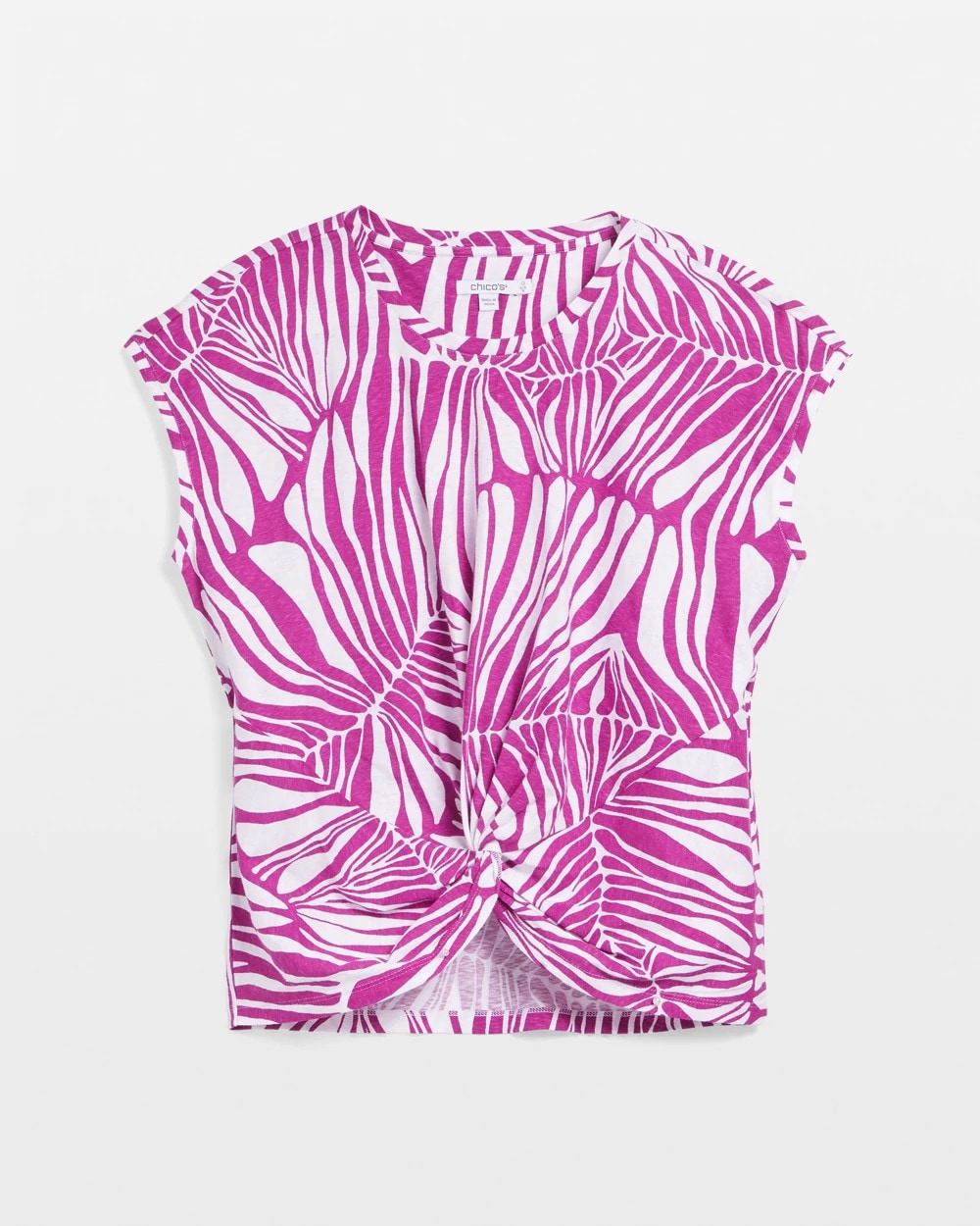 Jungle Inverted Knot Front Tee - Chico's