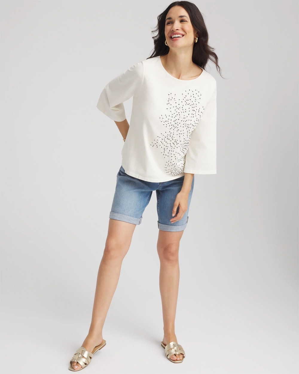 Soutache Embroidered Wildflower Top - Chico's