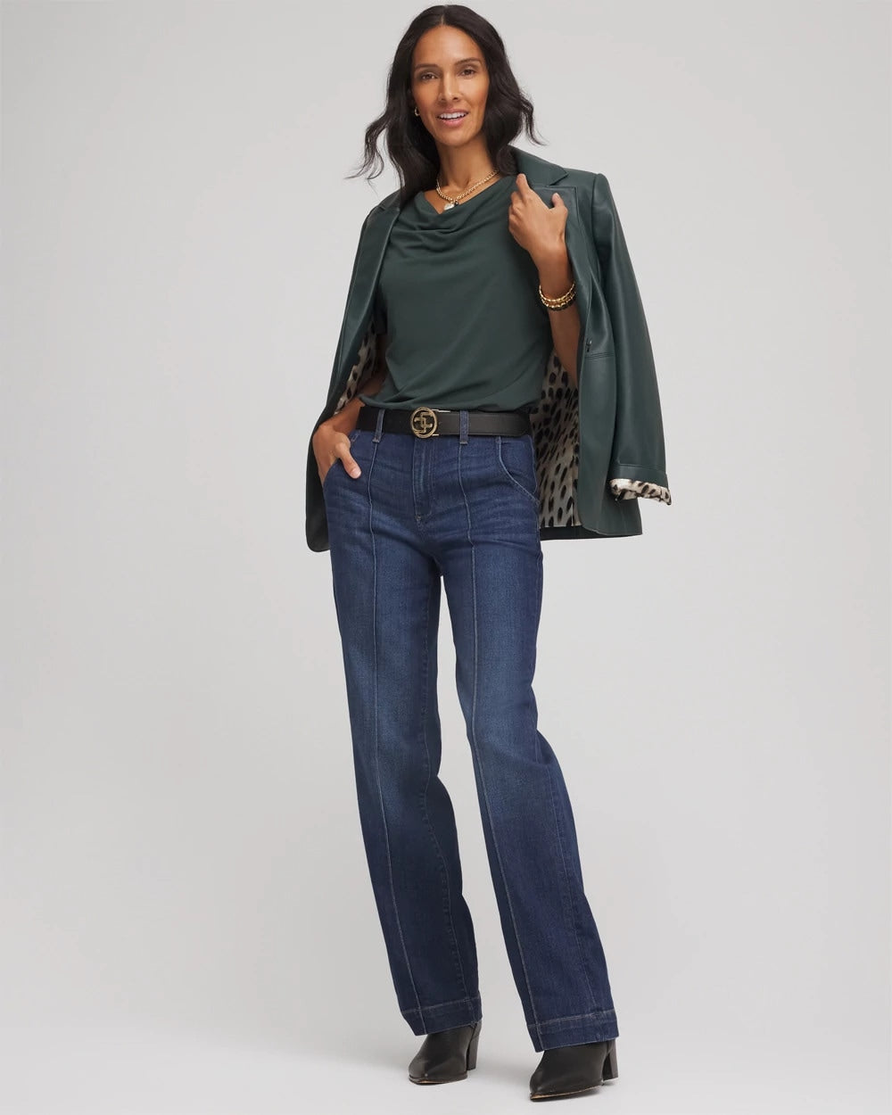 Jersey Knit Cowlneck Tee - Chico's