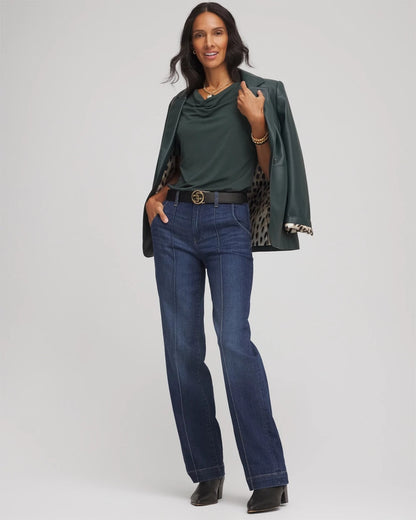 Jersey Knit Cowlneck Tee - Chico's