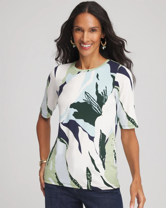 Touch of Cool™ Elbow-Sleeve Perfect Tee - Chico's