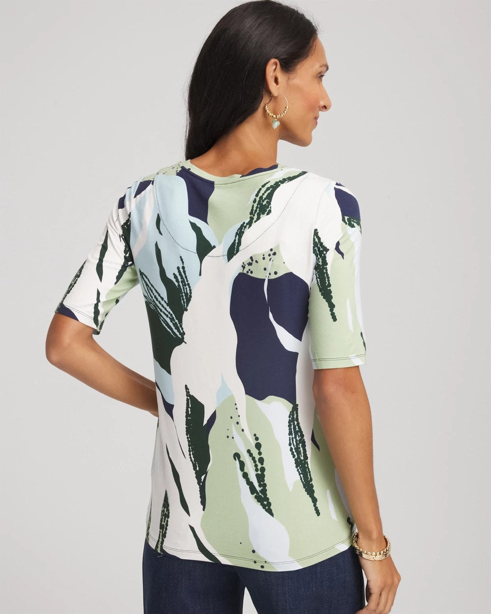 Touch of Cool™ Elbow-Sleeve Perfect Tee - Chico's