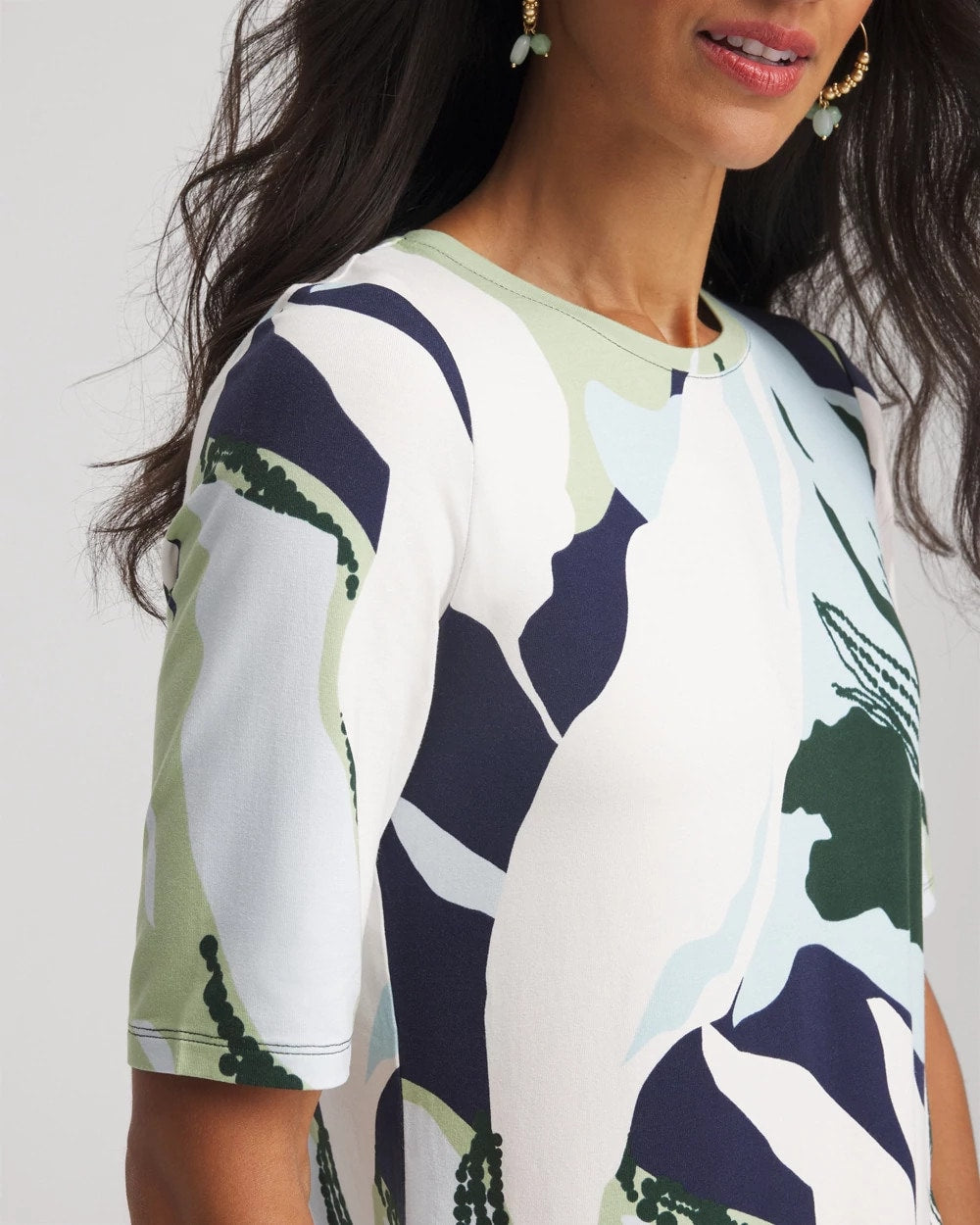Touch of Cool™ Elbow-Sleeve Perfect Tee - Chico's