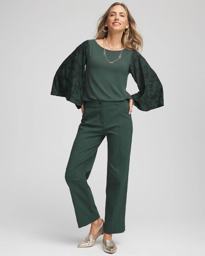 Touch of Cool™ Burnout Angel-Sleeved Top - Chico's