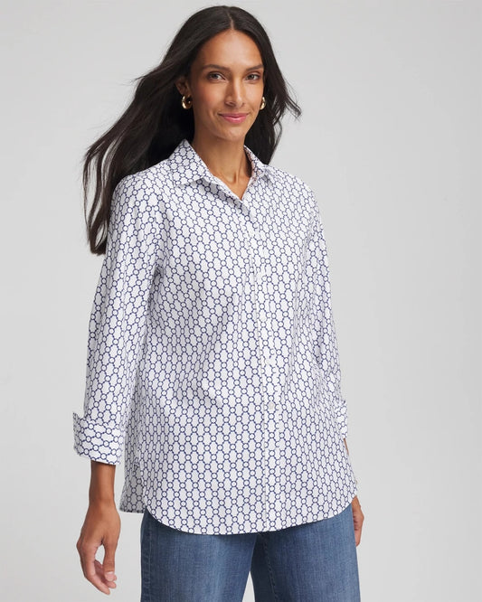No Iron™  Chain Connection Shirt - Chico's
