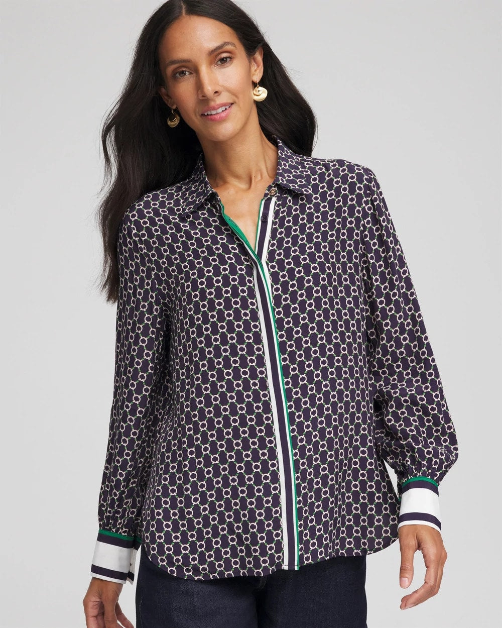 Faux Silk Twill Shirt - Chico's