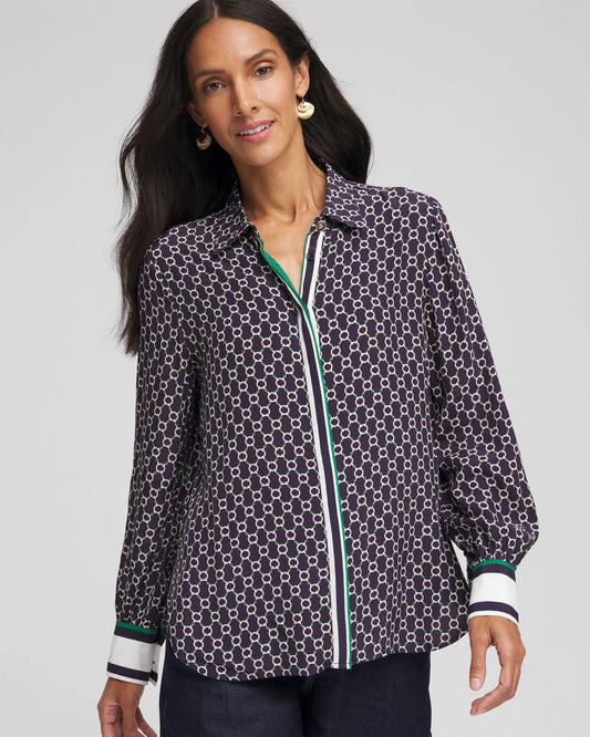 Faux Silk Twill Shirt - Chico's