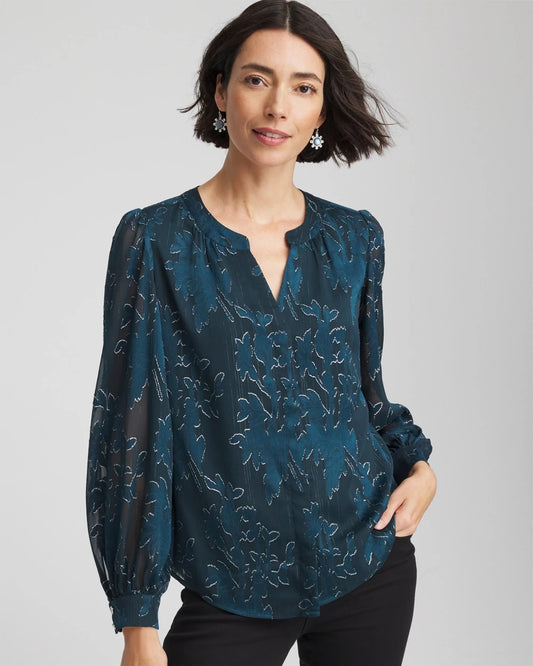 Novelty Texture Blouse - Chico's