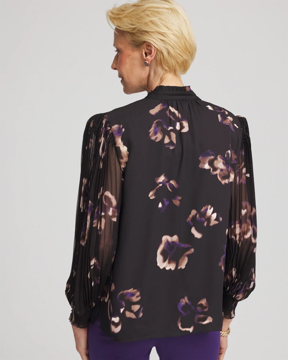 Fjord Flora Opaque Crepe Blouse - Chico's
