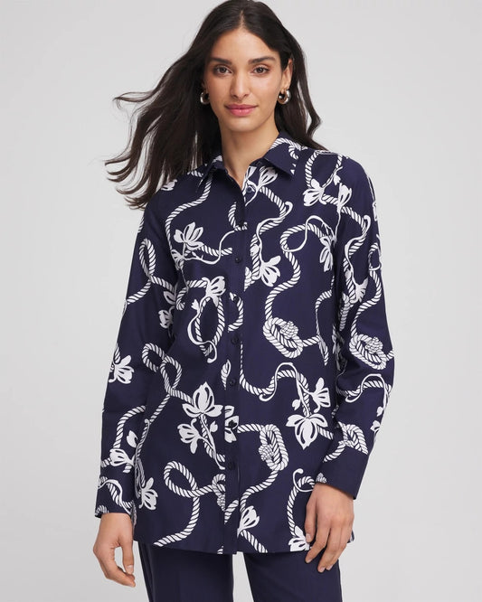 No Iron™ Rope Print Tunic - Chico's