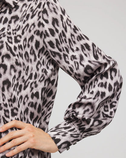 Faux Silk Snowy Animal Shirt - Chico's