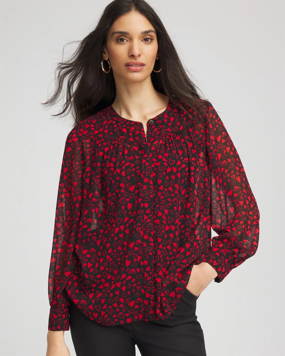Lover Girl Georgette Blouse - Chico's