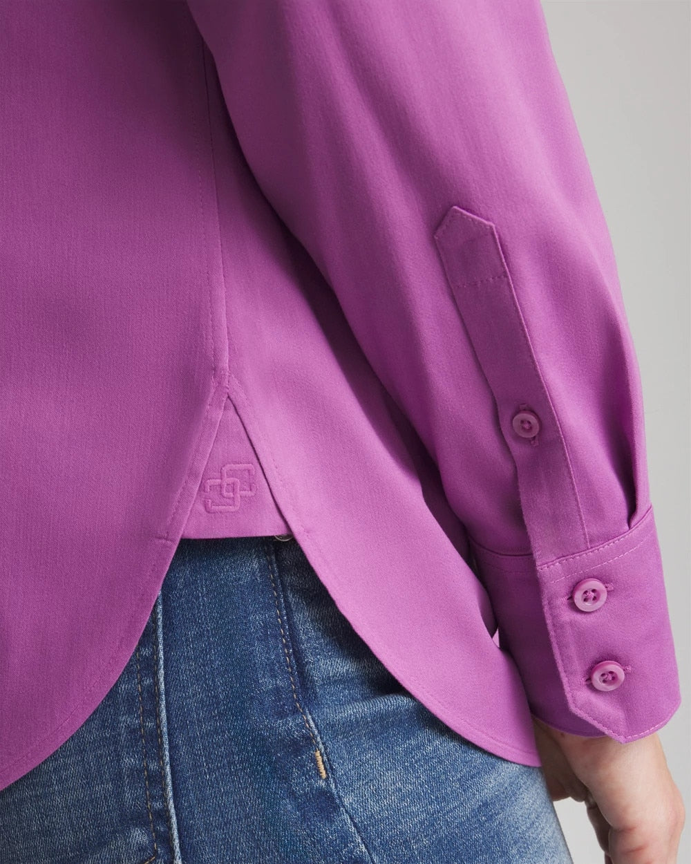 No Iron™ Stretch-Sateen Shirt - Chico's