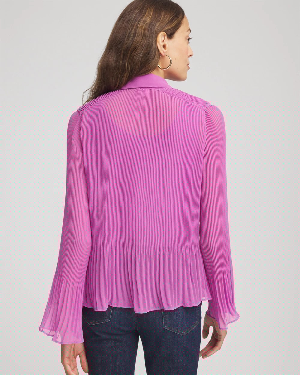 Pleated Georgette Blouse - Chico's