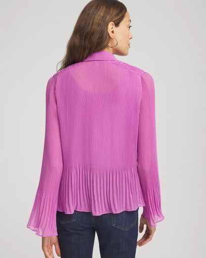 Pleated Georgette Blouse - Chico's
