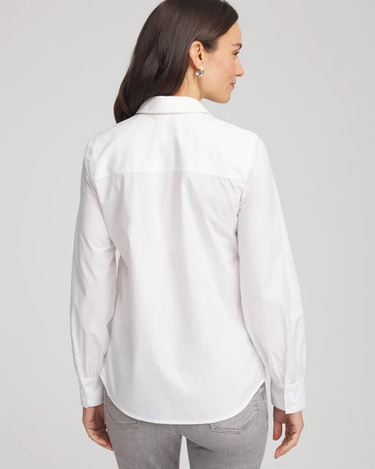 Jeweled Poplin Shirt - Chico's