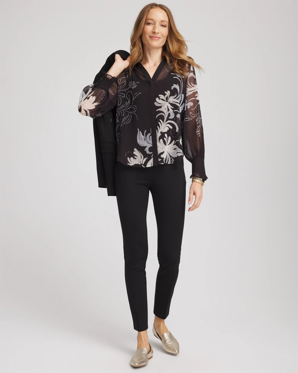 Georgette Flow Print Blouse - Chico's