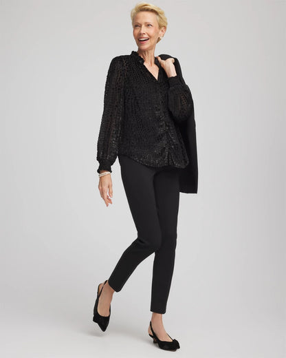 Burnout Velvet Blouse - Chico's