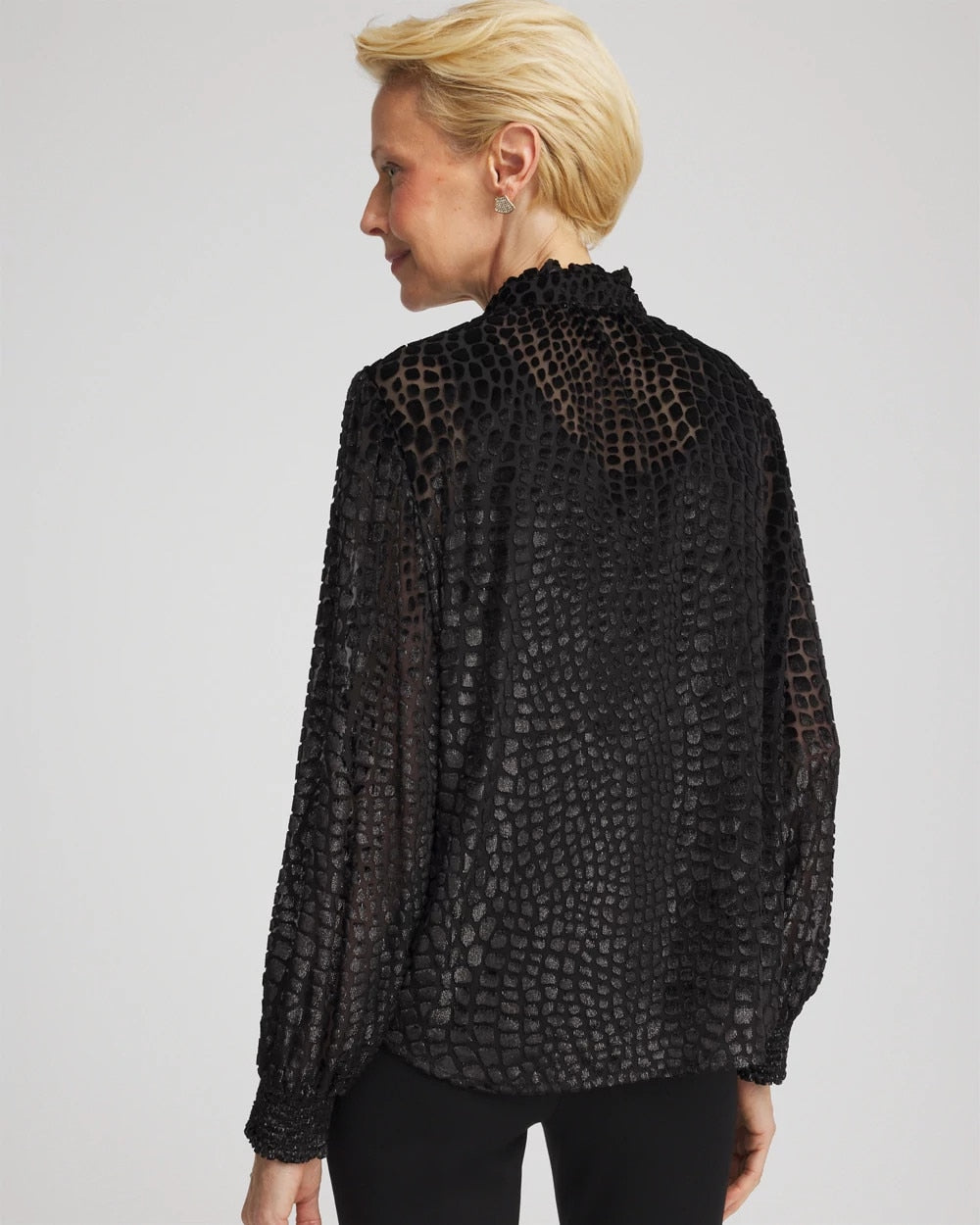 Burnout Velvet Blouse - Chico's