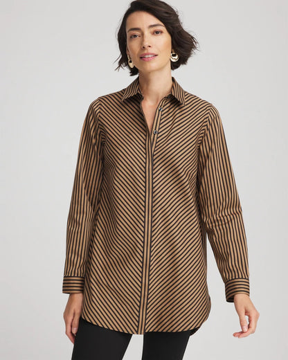 No Iron™ Slimming Imperial Stripe Tunic - Chico's
